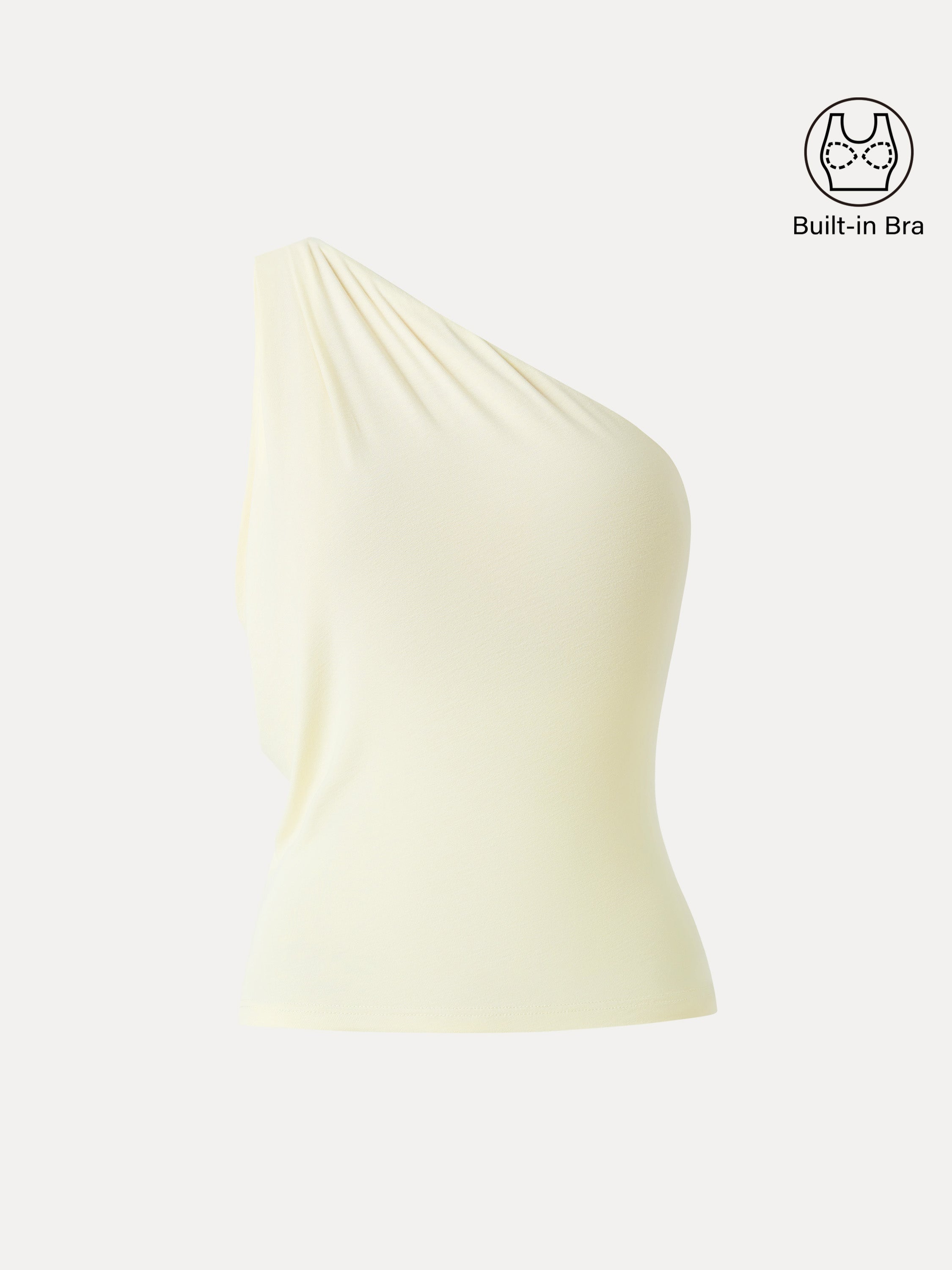 One Shoulder Cropped Bra Top