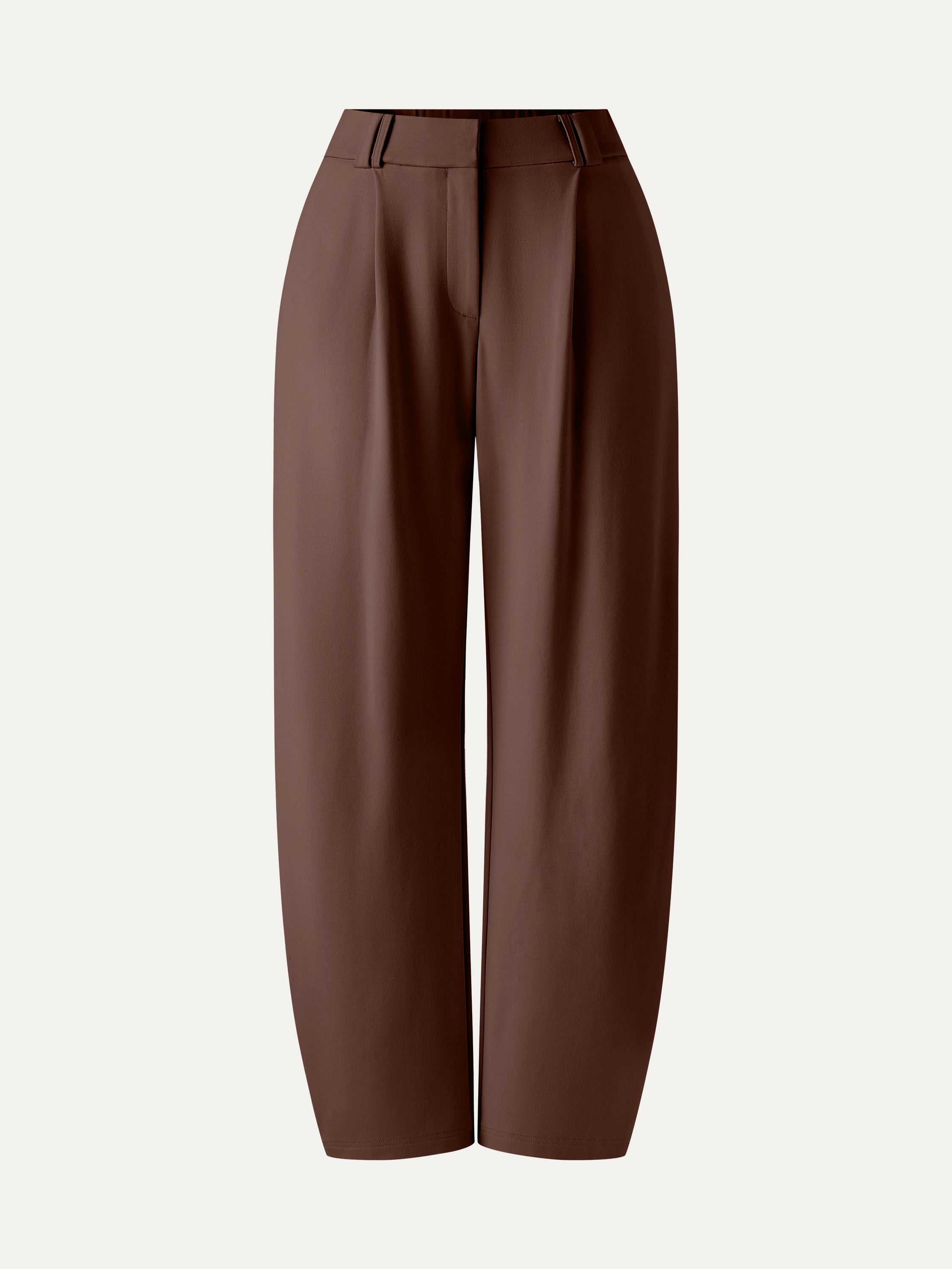 CoolTouch Stretch Ponte High Rise Cropped Barrel Pants