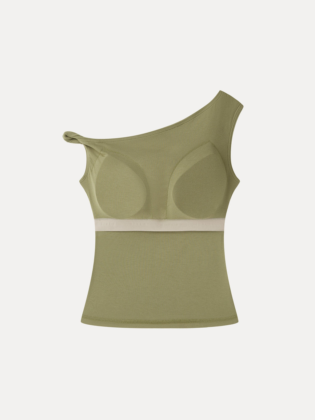CoolTouch Asymmetrical Shoulder Bra Top