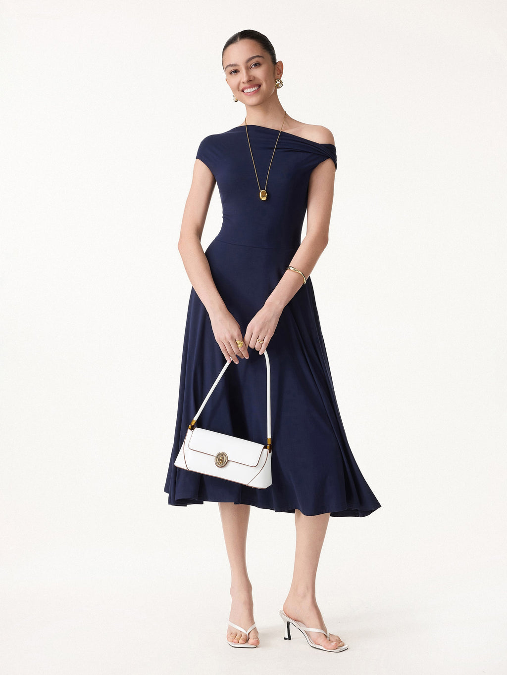 SkinKiss Multi-Wear Midi Bra Dress with Pockets