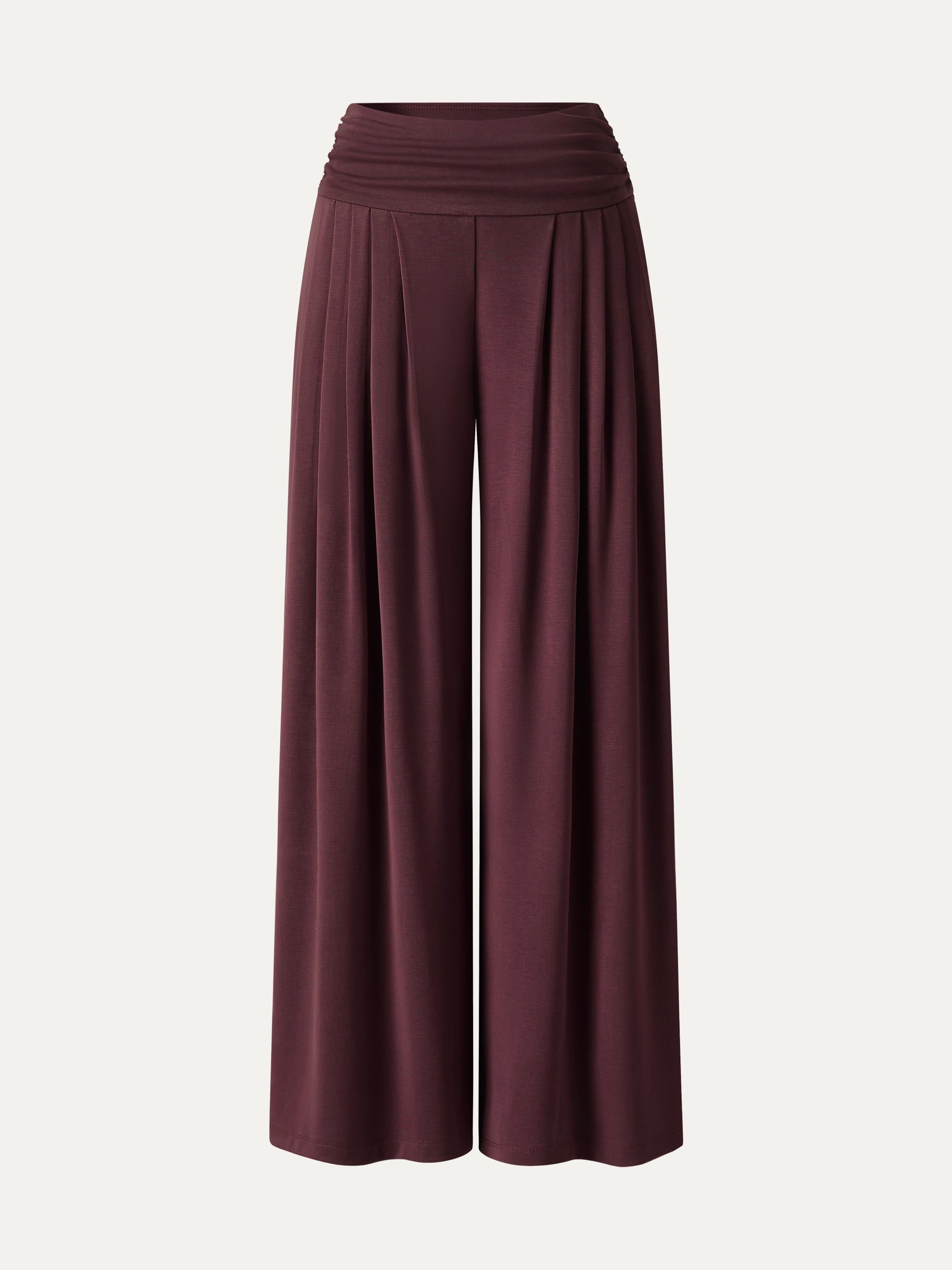 Sandwashed Super Flowy Tucked Palazzo Pant with Pockets