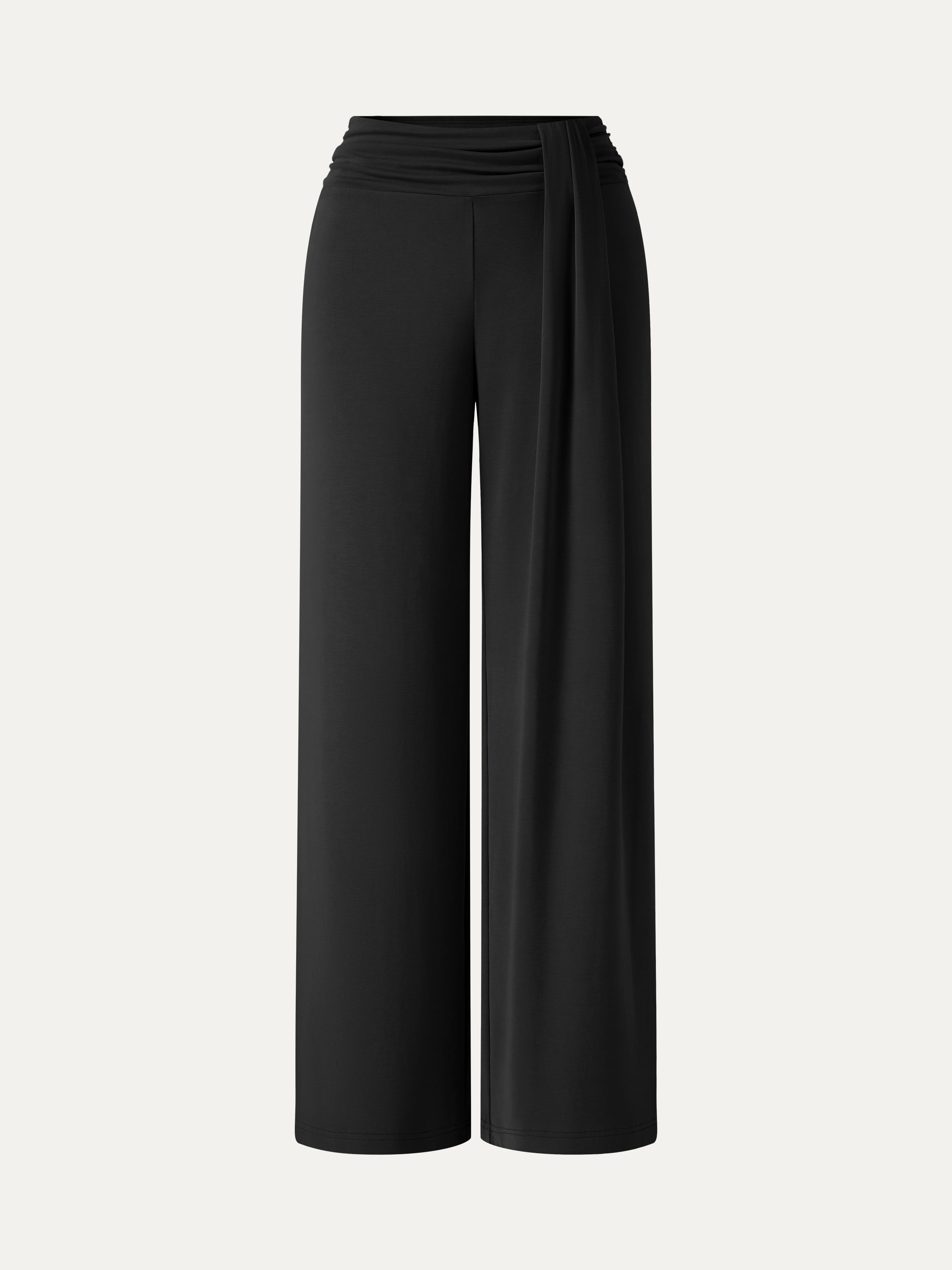 Mid-Rise Relaxed Wide-Leg Lounge Pants