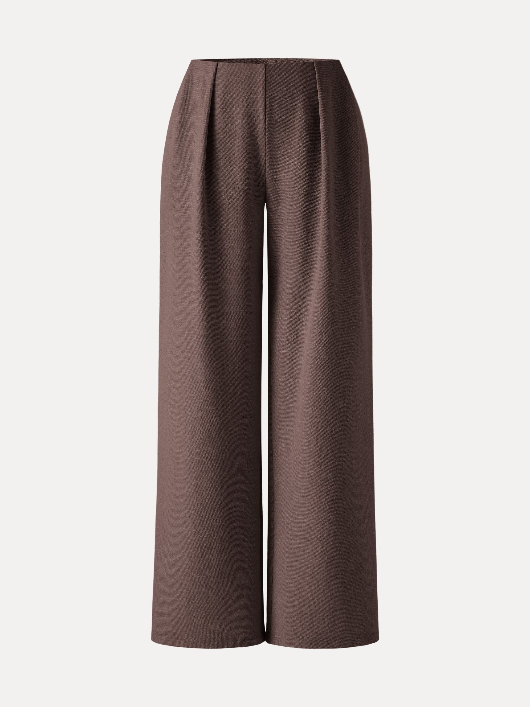 Airy Stretch Linen Wide Flare Pant with Pockets