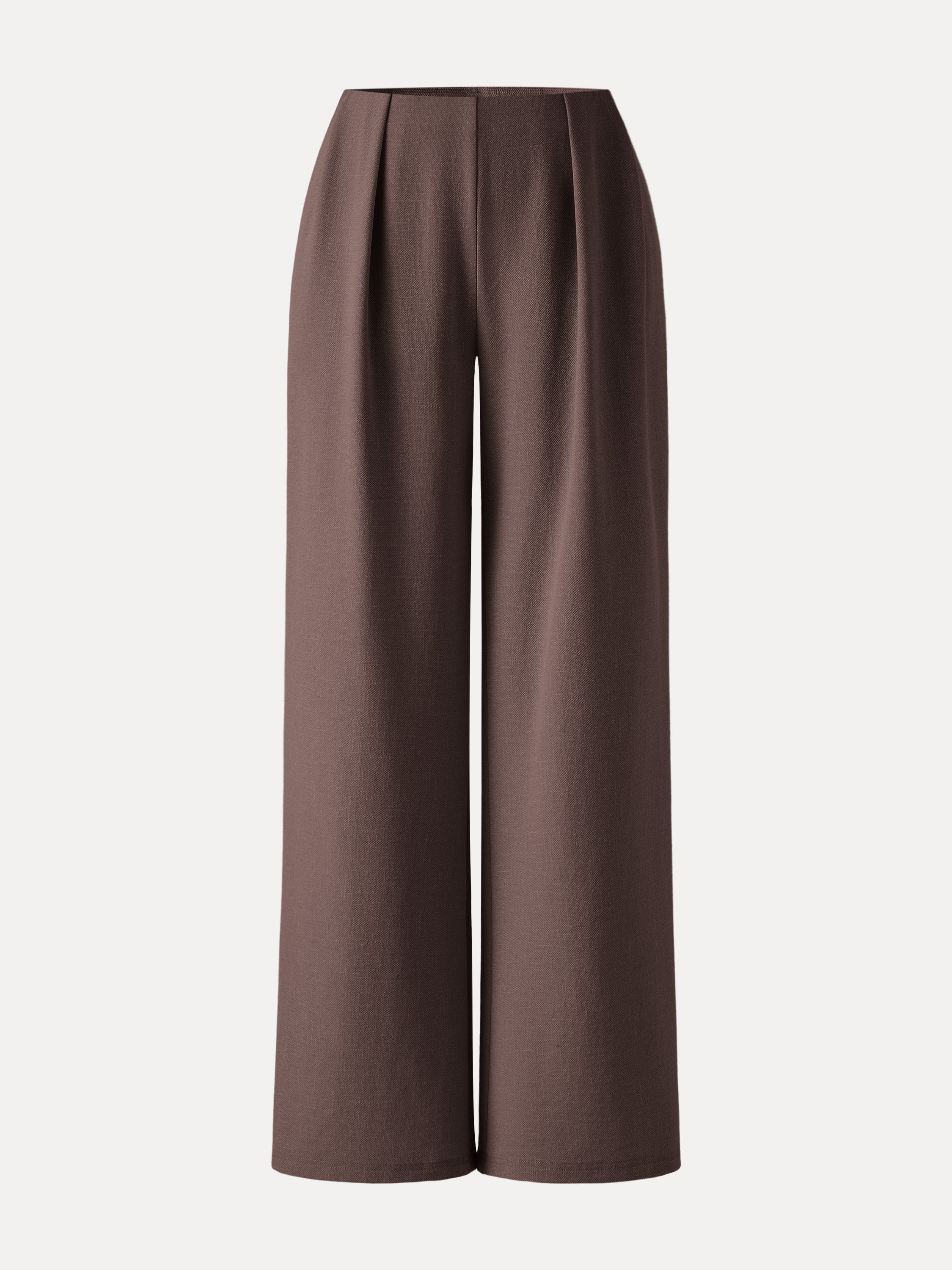 Airy Stretch Linen Wide Flare Pant with Pockets