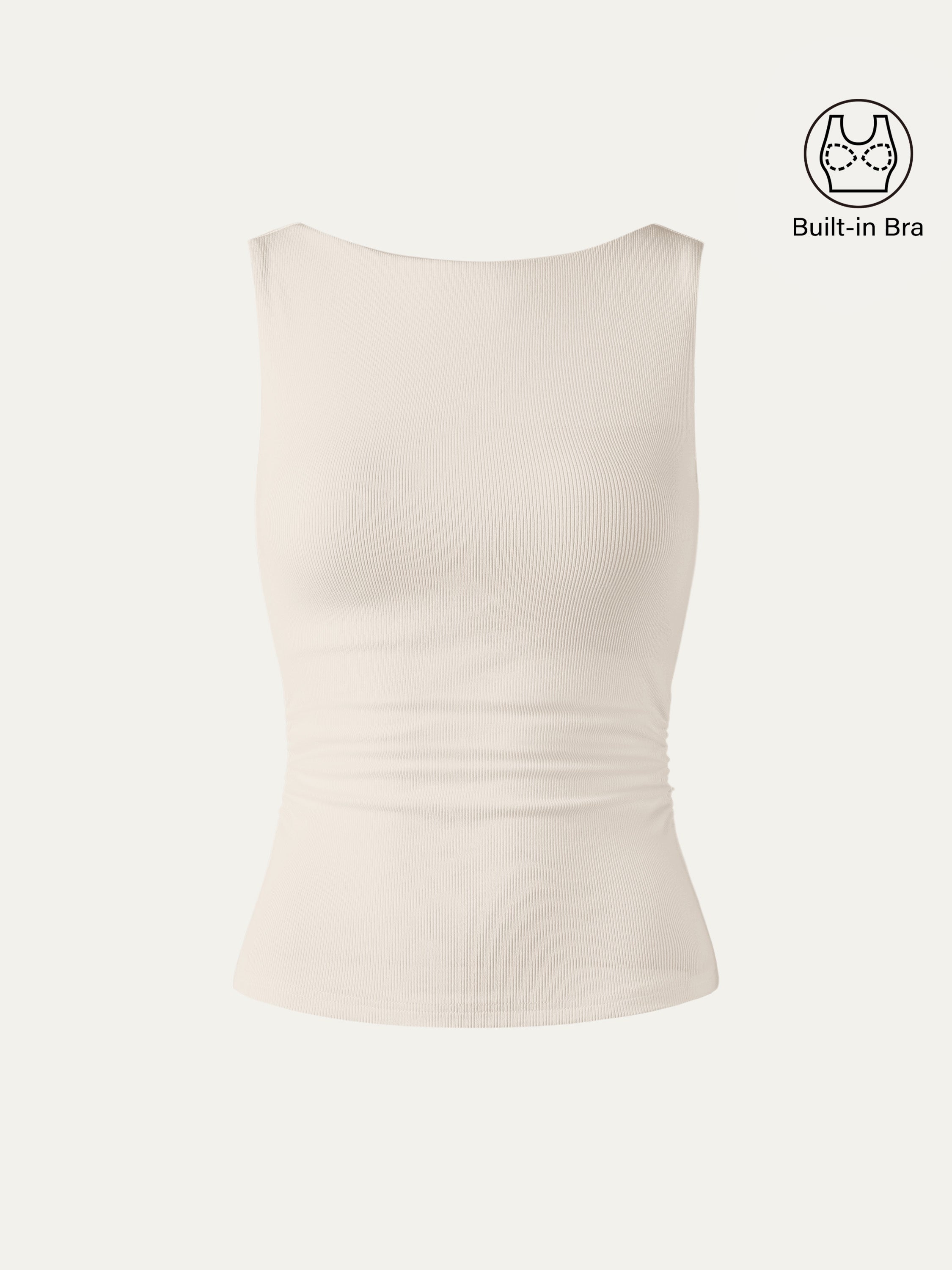 Elastic Open Back Bra Tank