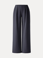 Airy Stretch Linen Wide Flare Pant with Pockets