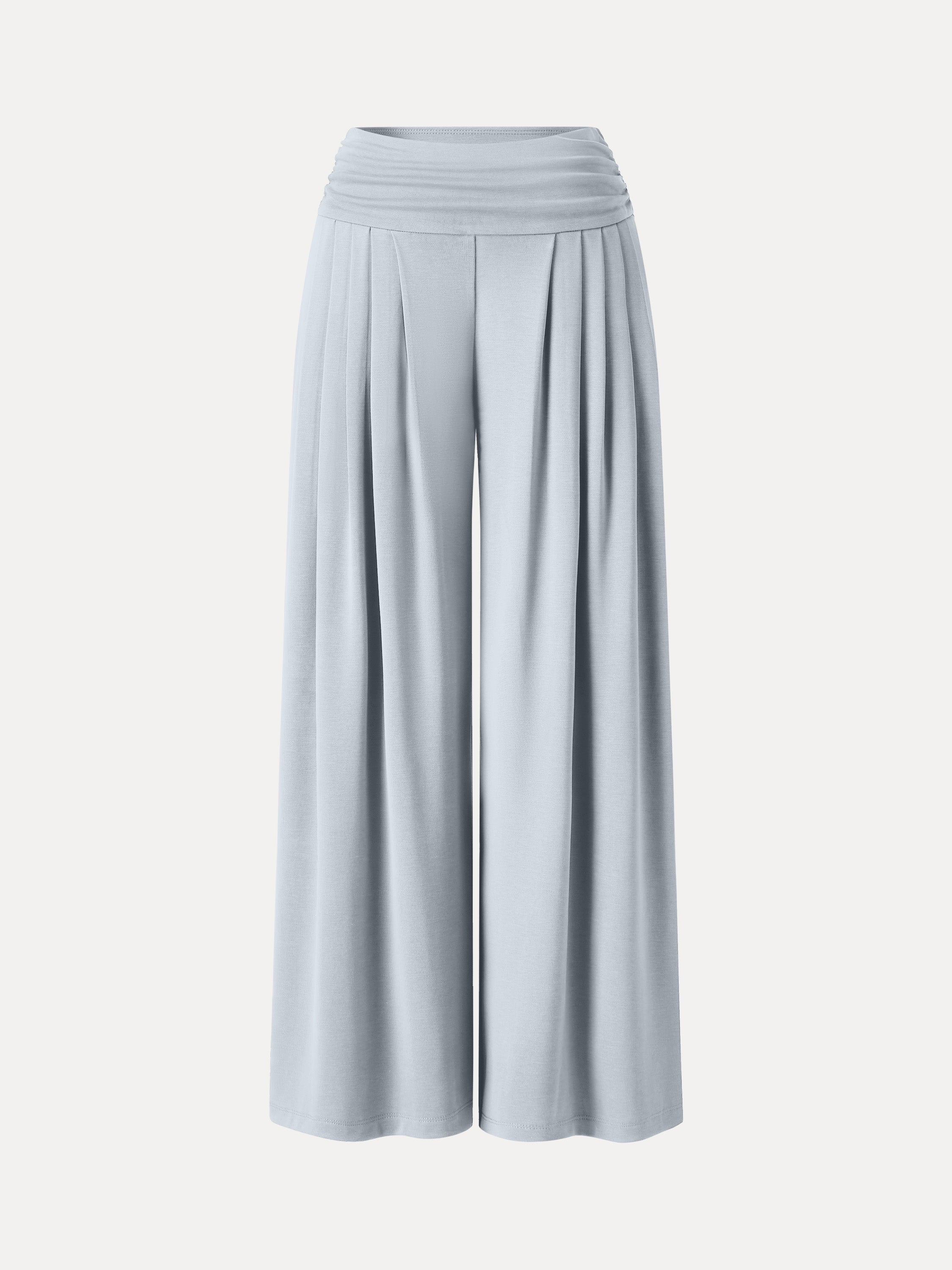 Sandwashed Super Flowy Tucked Palazzo Pant with Pockets