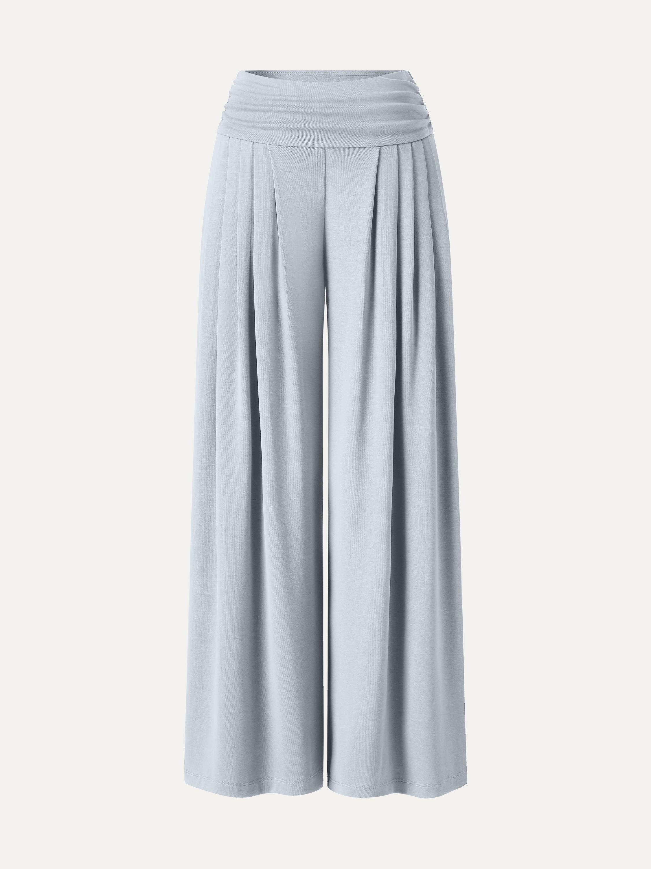 Sandwashed Super Flowy Tucked Palazzo Pant with Pockets