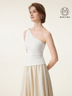 One Shoulder Twisted Bra Tank