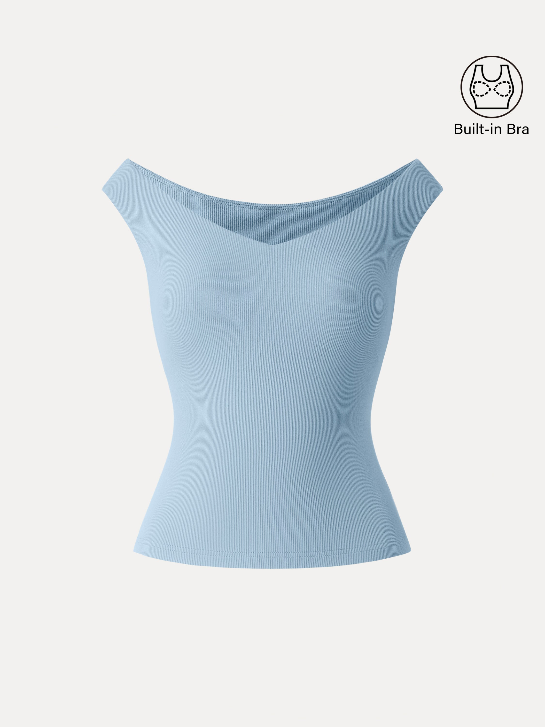 Essential V-neck New Airy Bra Top