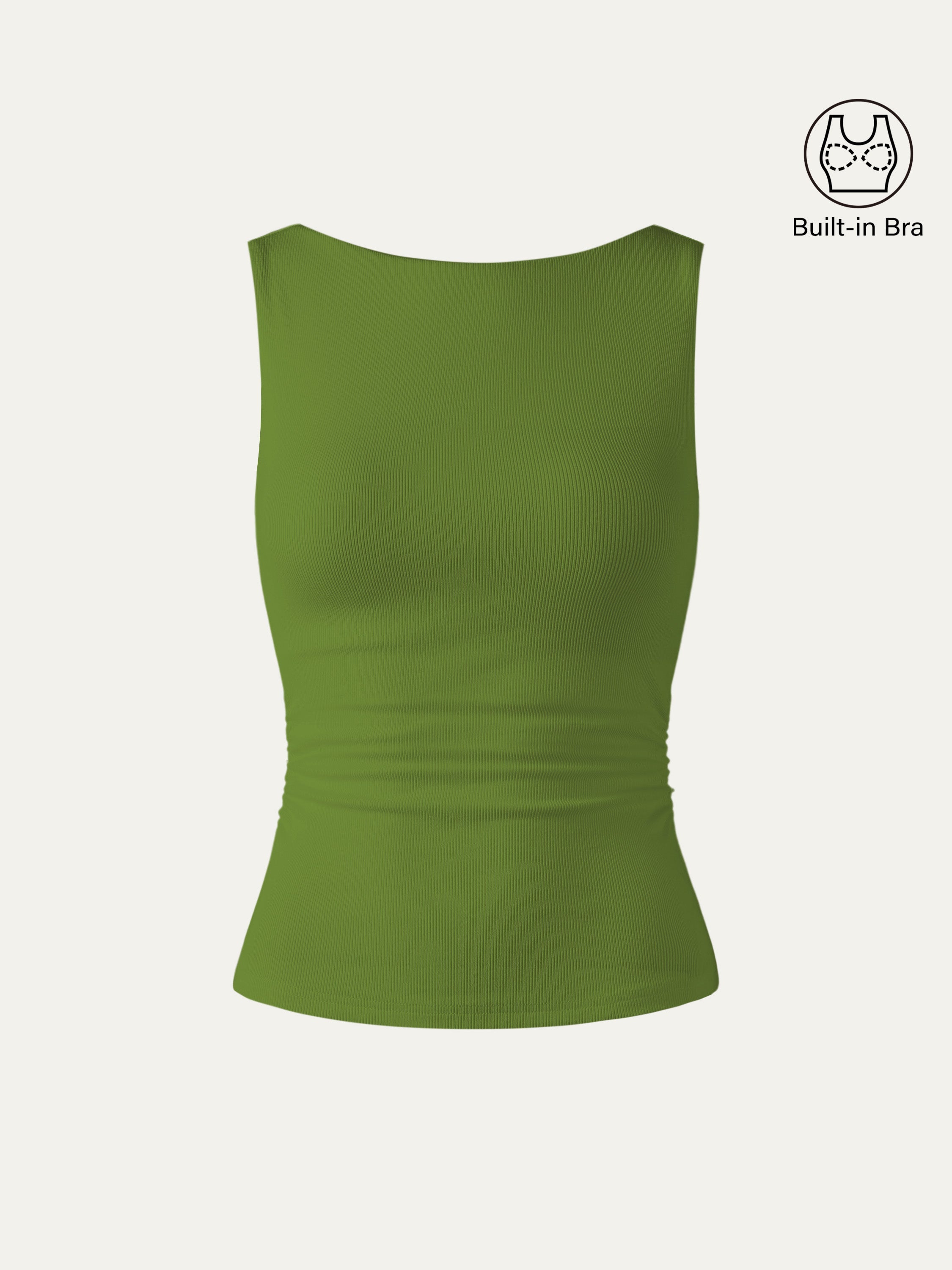 Elastic Open Back Bra Tank