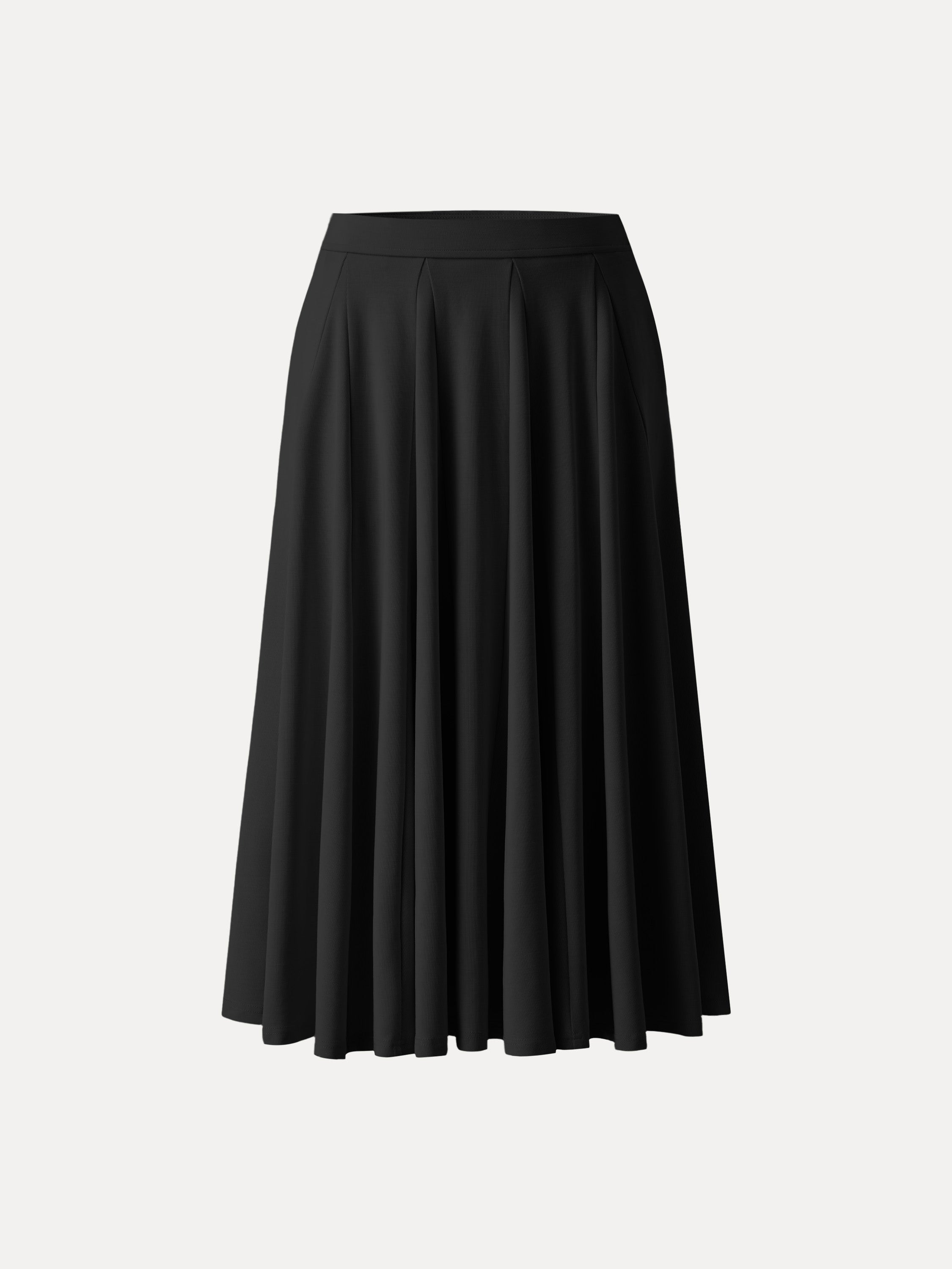 Lyocell Blend Volume Skirt with Pockets