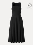 The Anytime Little Black Bra Dress with Pockets