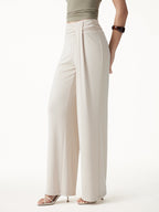 Mid-Rise Relaxed Wide-Leg Lounge Pants