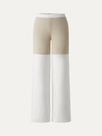 Not-See-Thru Drapey Mid Rise Wide Leg Pull-on Pant with Pockets