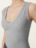 Stretchy V-neck Cotton New Airy Bra Tank