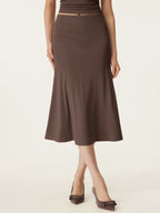 Breezy Pull-on Mermaid Midi Skirt