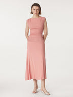 Breezy Cooling Side Ruched Maxi Dress