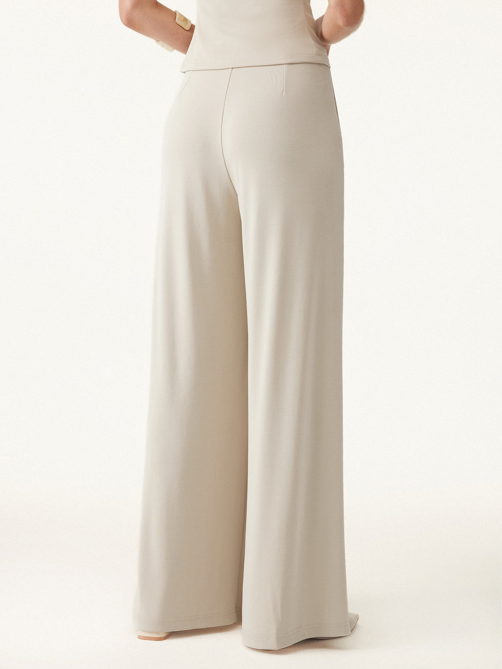 2Pcs Set Boatneck Batwing Sleeve Top & Wide Leg Palazzo Pant with Pockets