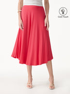 CoolTouch Midi Circle Flare Skirt with Pockets