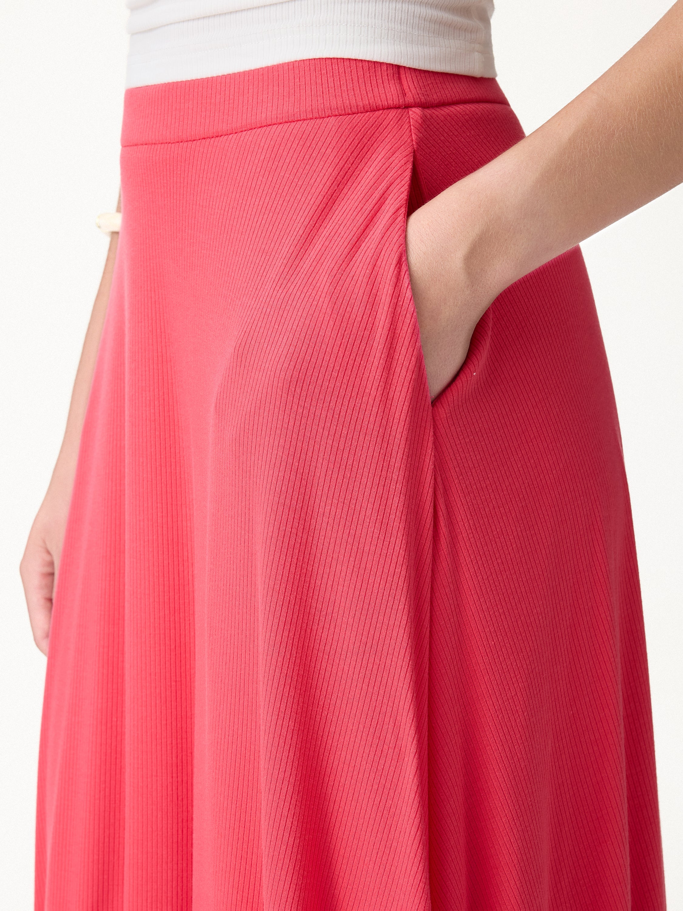 CoolTouch Midi Circle Flare Skirt with Pockets
