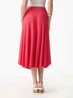 CoolTouch Midi Circle Flare Skirt with Pockets