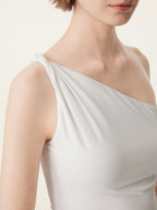 One Shoulder Twisted Bra Tank