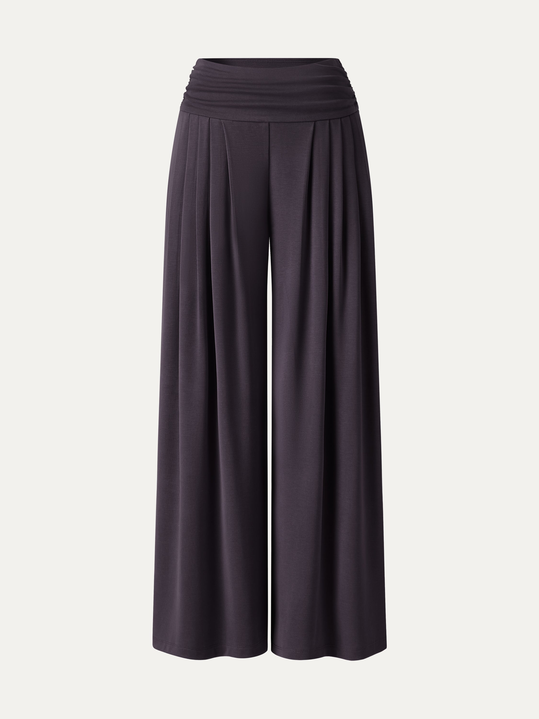 Sandwashed Super Flowy Tucked Palazzo Pant with Pockets