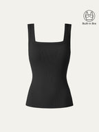Slinky Square Open-Back Bra Tank Top