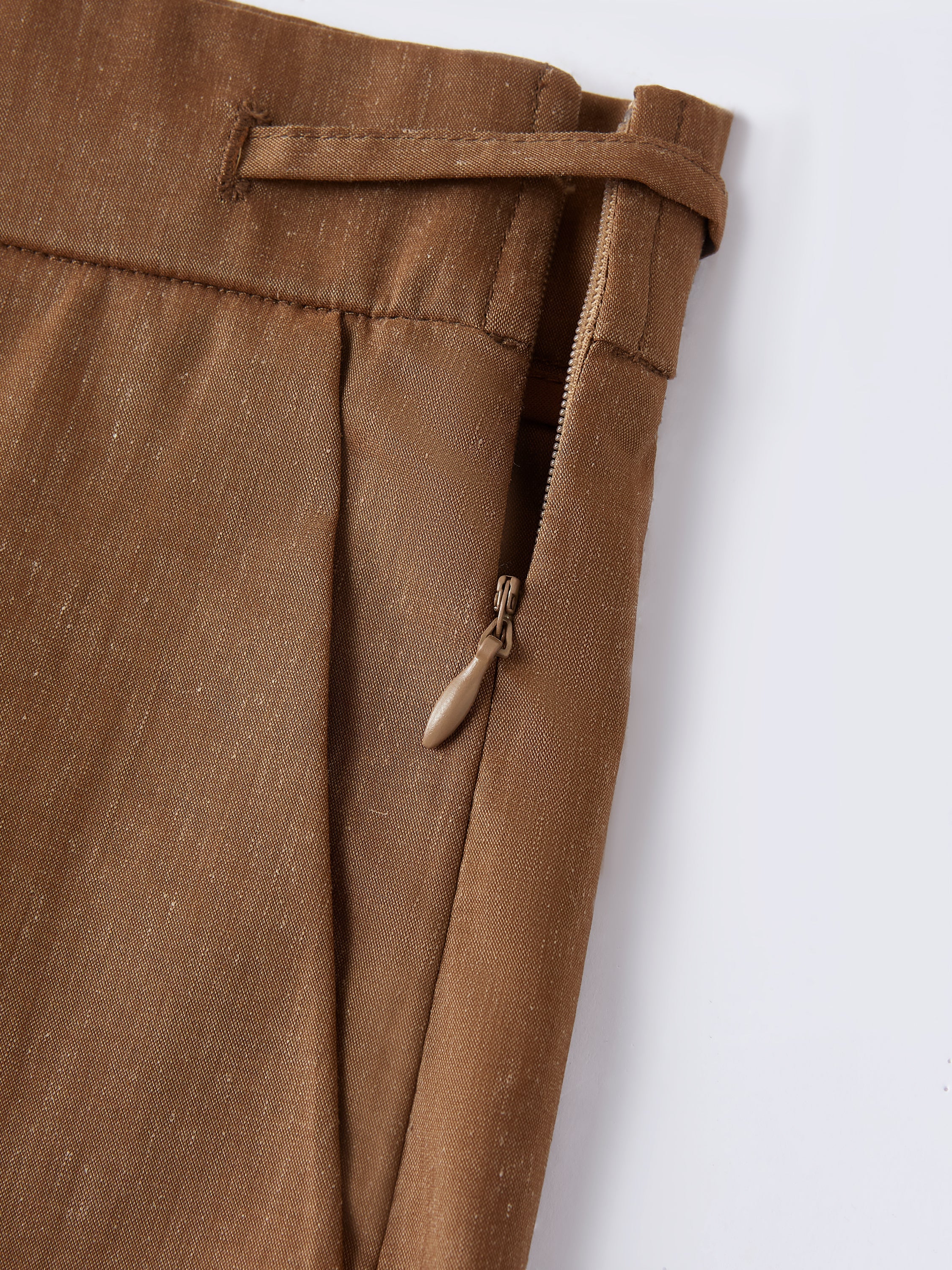 Wrinkle-Resistant Linen Drawstring Wide Leg Pant with Pockets