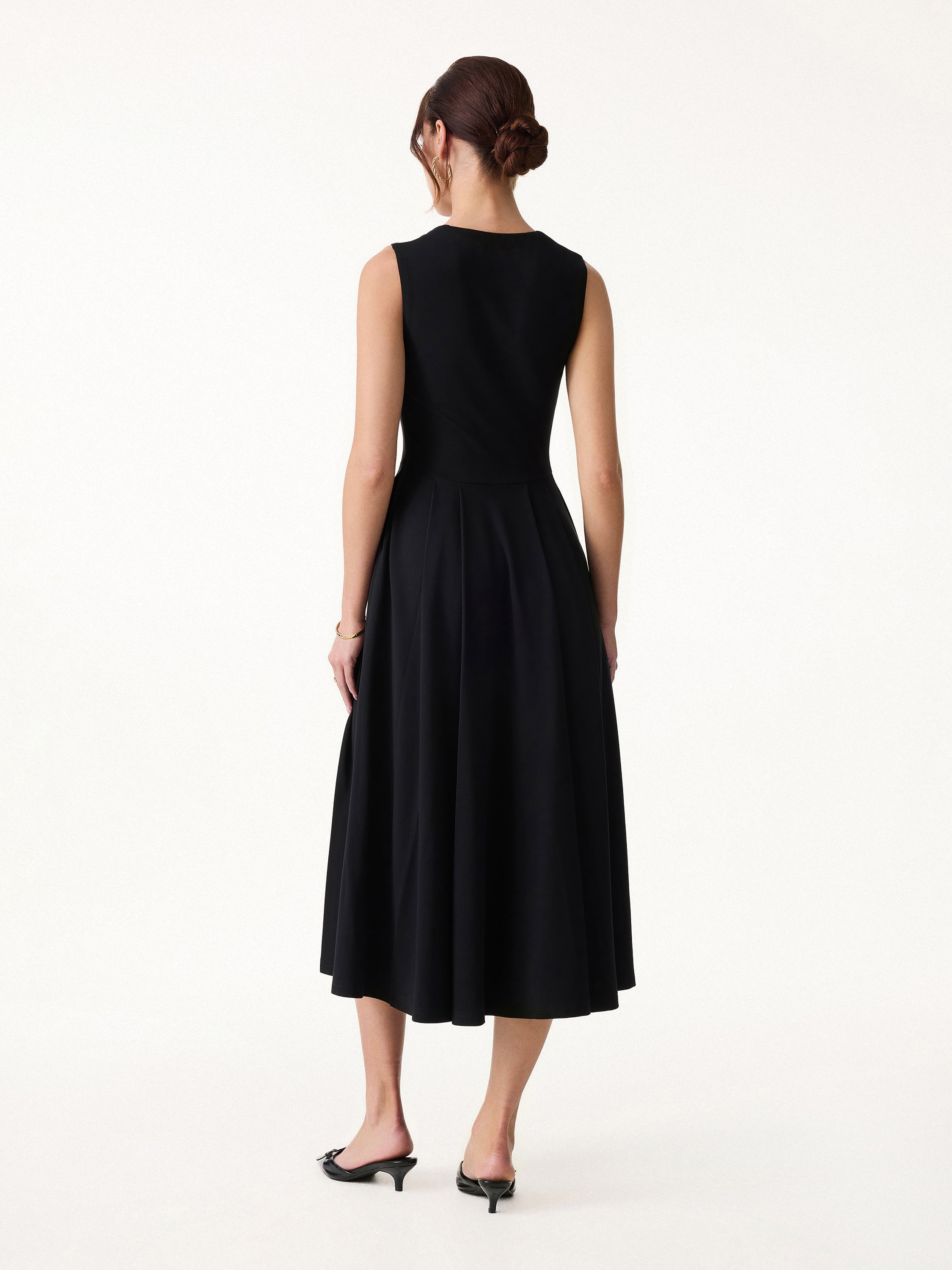 The Anytime Little Black Bra Dress with Pockets