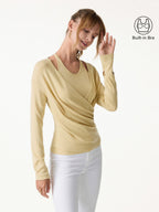 Two-Piece Set Cami with Surplice Ruched Top