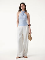 Criss Cross Halter Neck Going-Out Bra Top