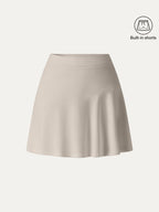 Stretch Ponte Mid Rise Pull-on Skirt