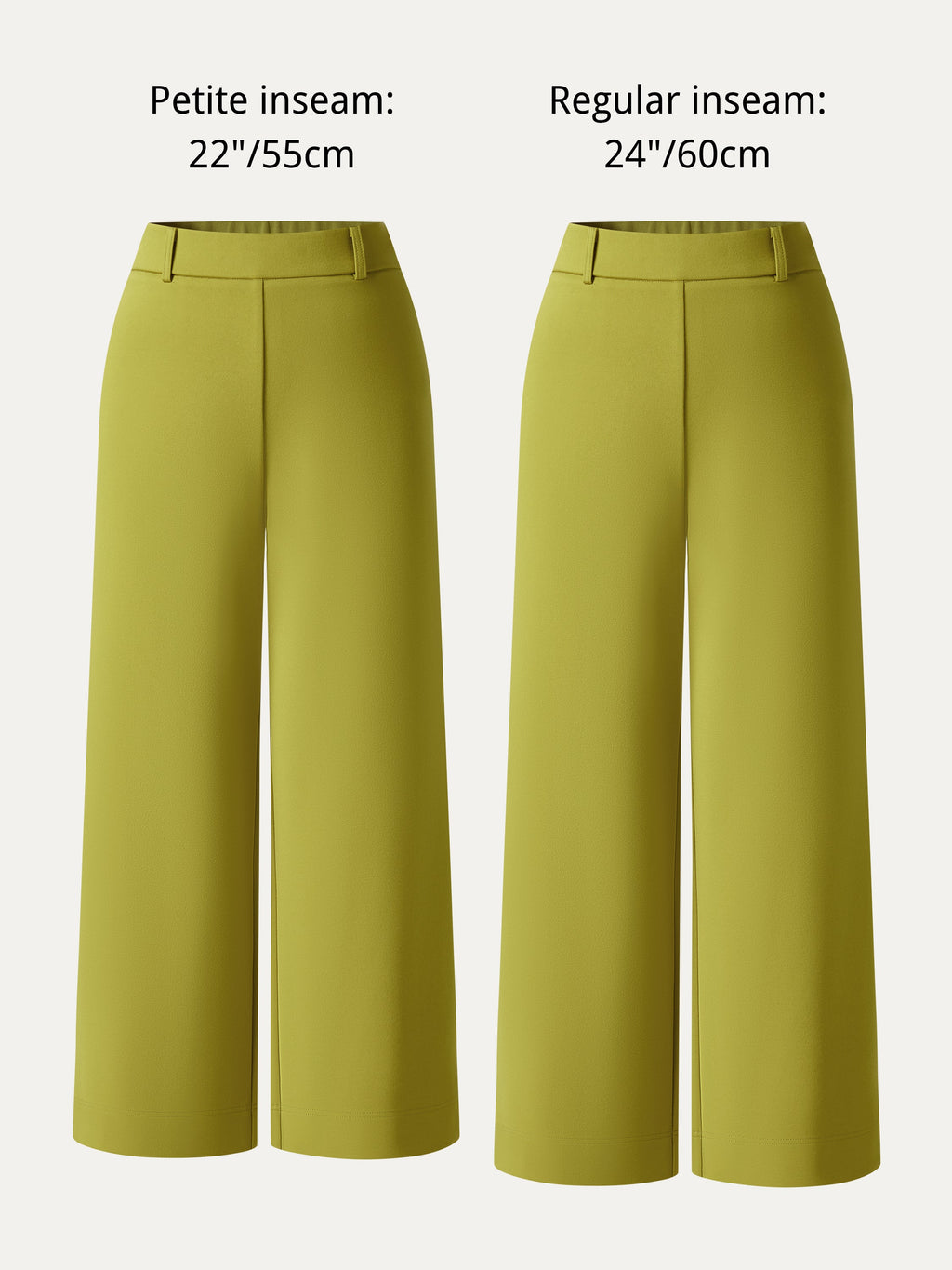 Not-See-Thru Mid Rise Cropped Wide Leg Pants with Pockets