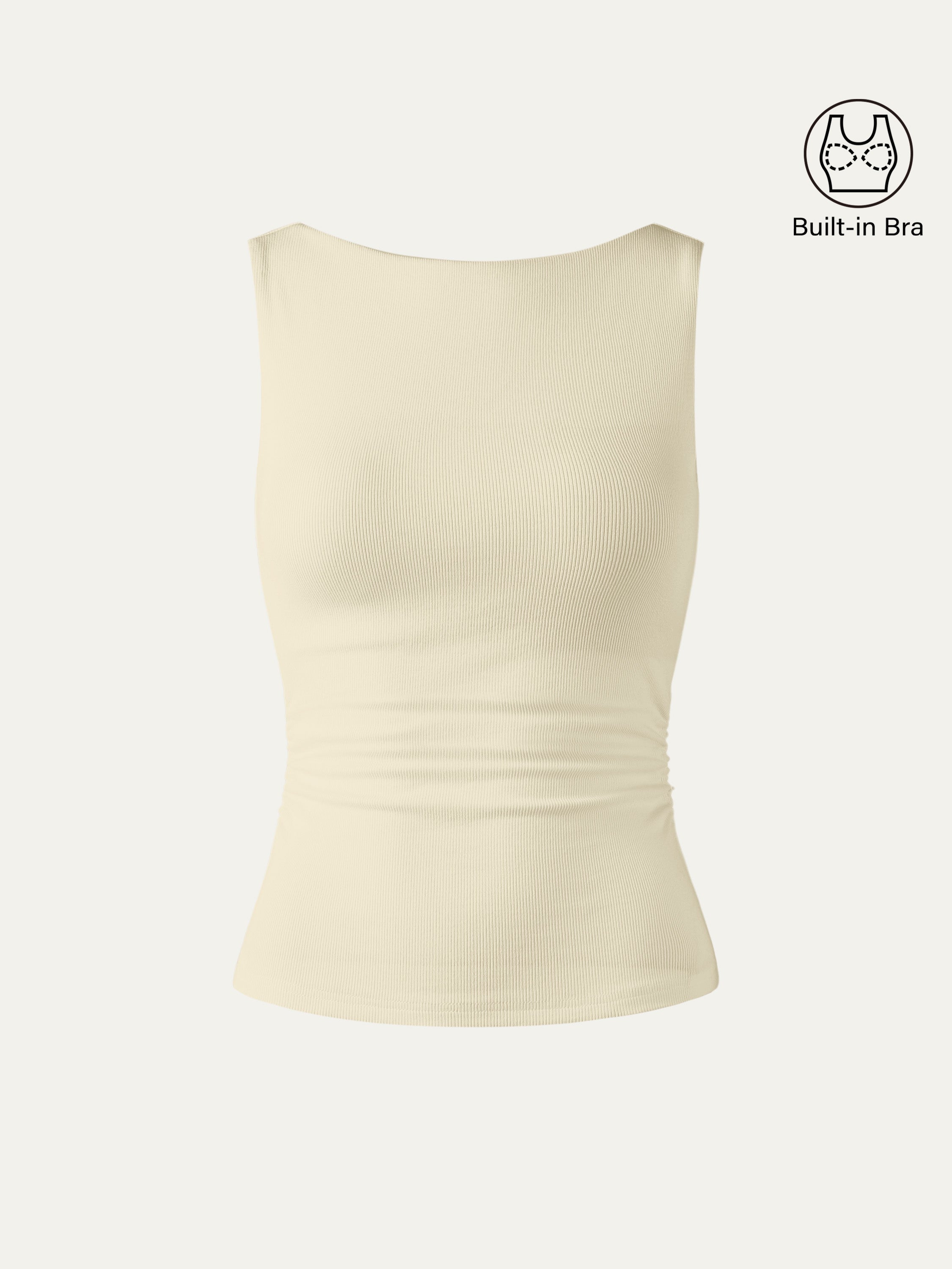 Elastic Open Back Bra Tank