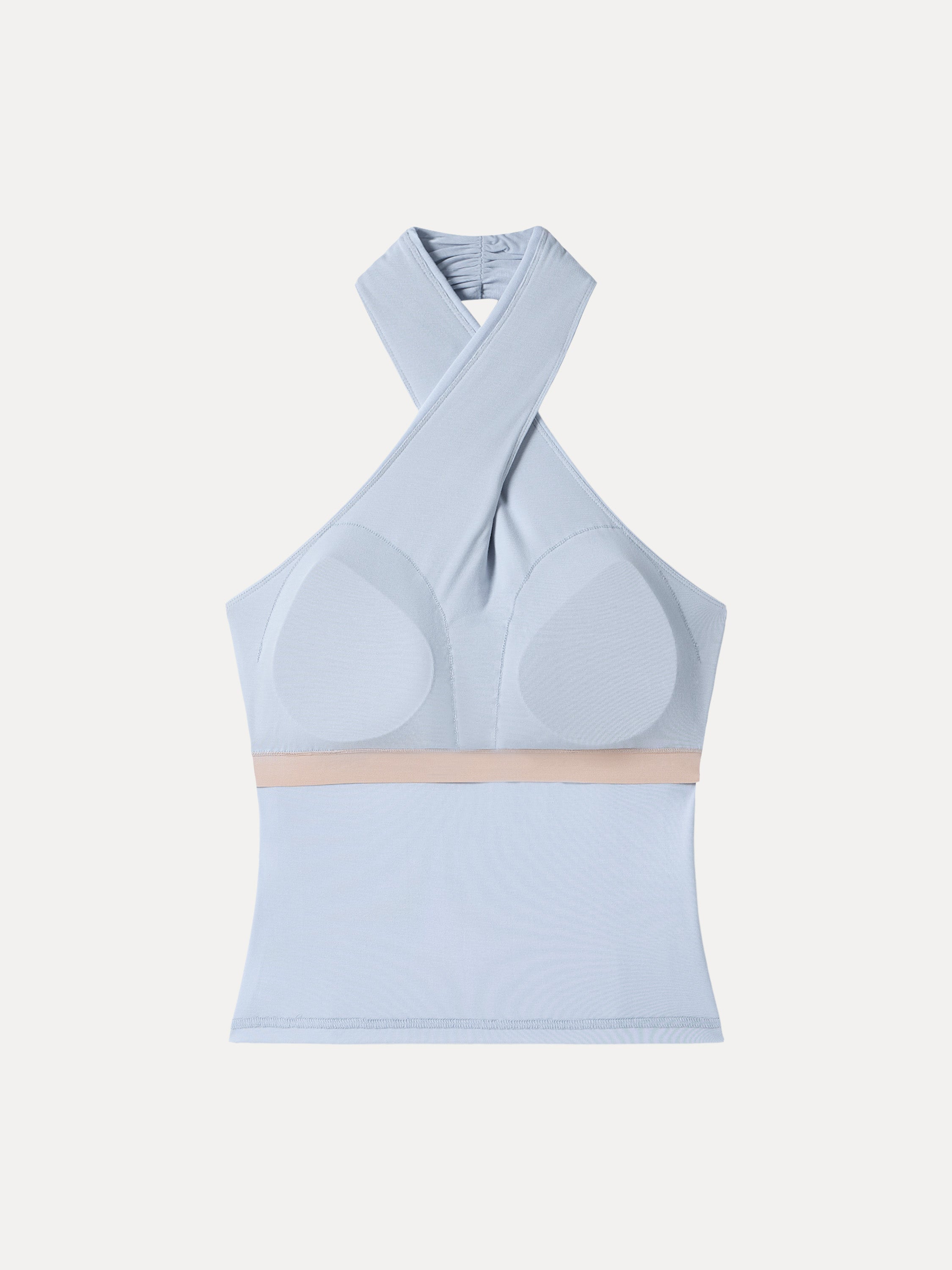 Criss Cross Halter Neck Going-Out Bra Top