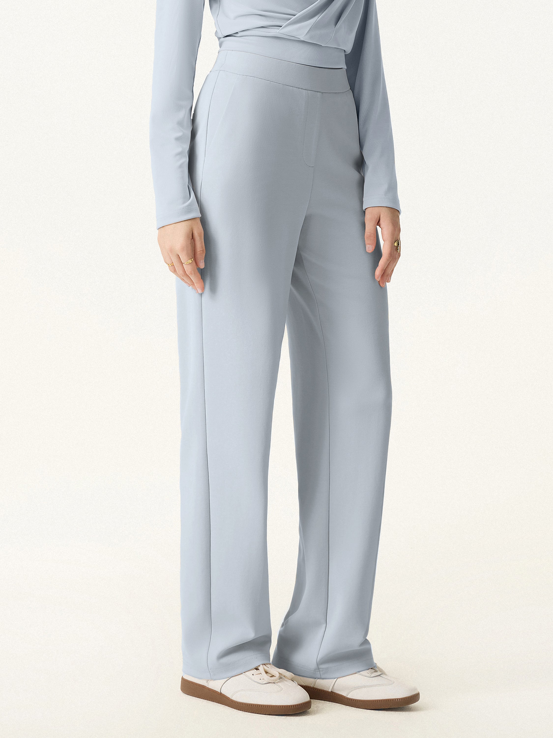 Sandwashed Modal Breathable Straight Leg Pull-on Travel Pant