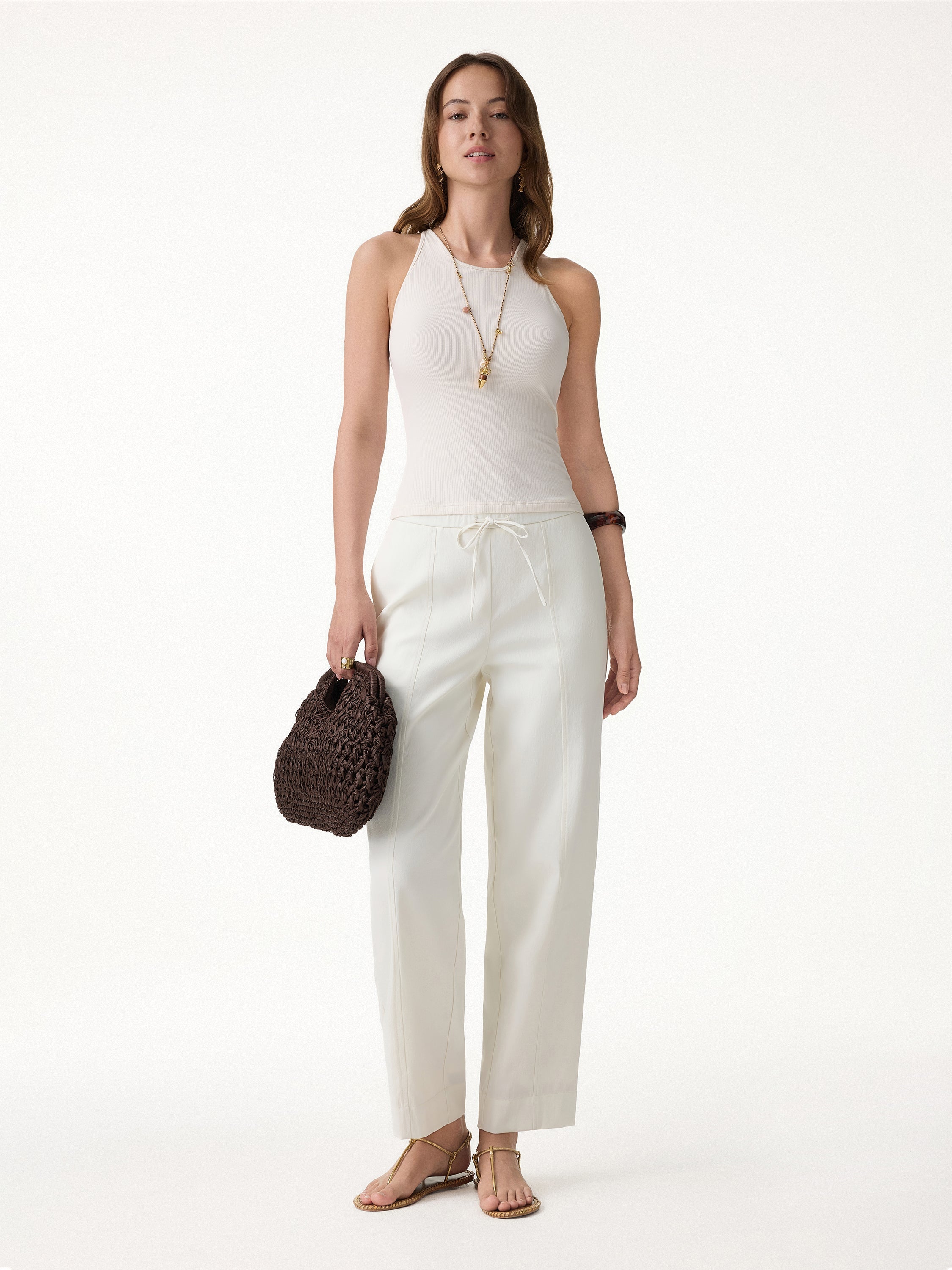Breathable Linen-Like Summer Travel Pants