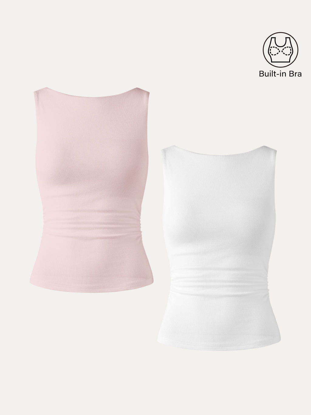 Elastic Open Back Bra Tank