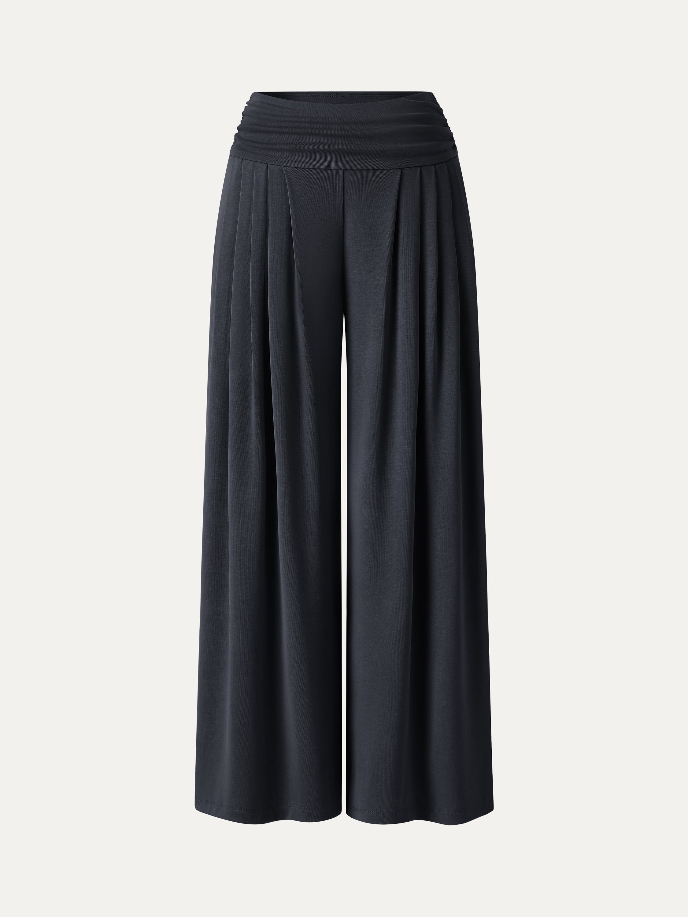 Sandwashed Super Flowy Tucked Palazzo Pant with Pockets