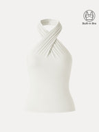 Criss Cross Halter Neck Going-Out Bra Top