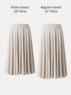 Lyocell Blend Volume Skirt with Pockets