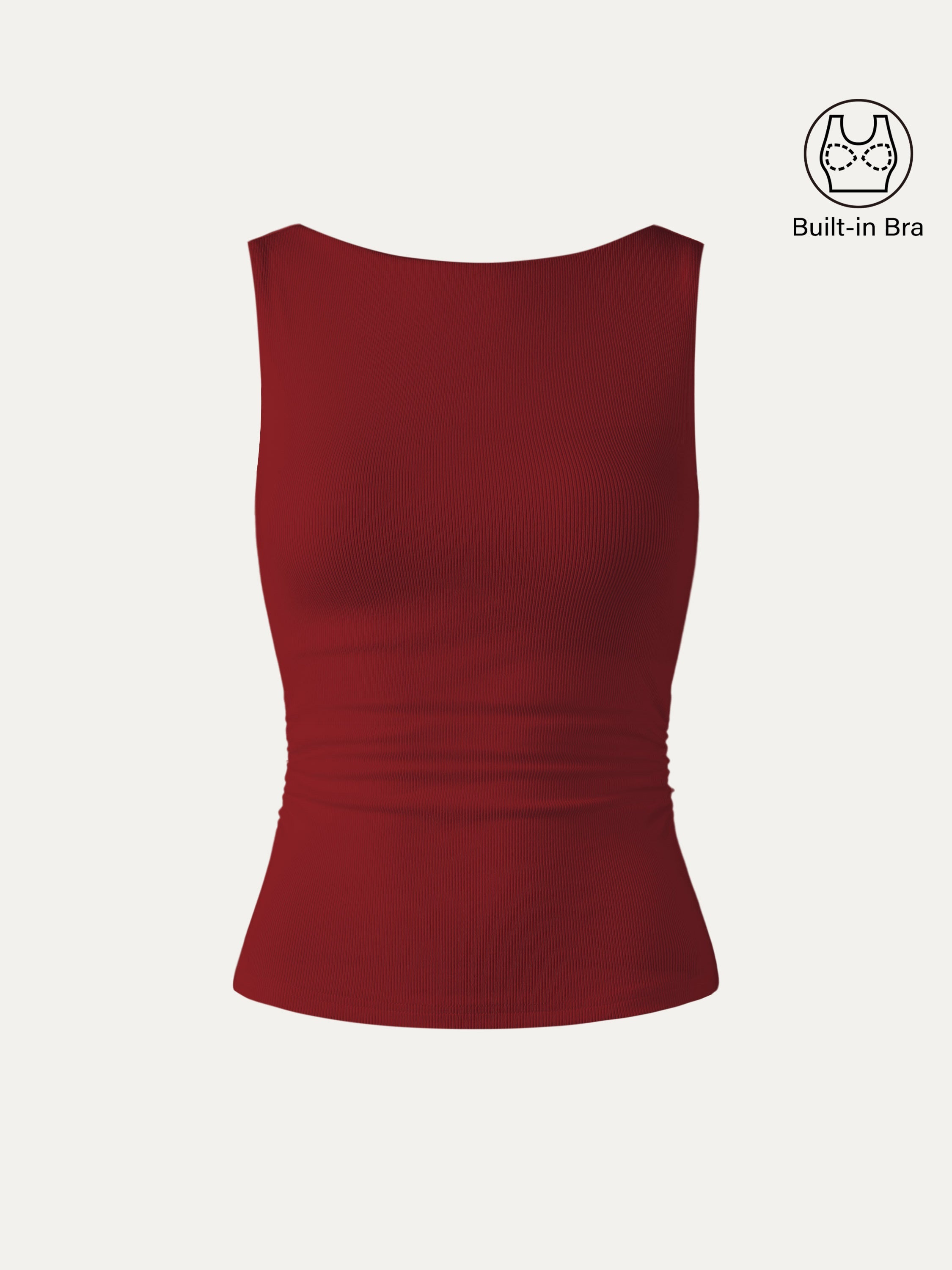 Elastic Open Back Bra Tank