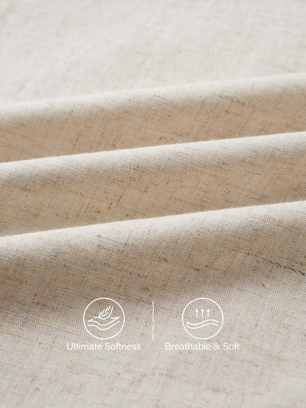 European Linen Smocked Waist Skirt with Pockets