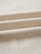 European Linen Smocked Waist Skirt with Pockets