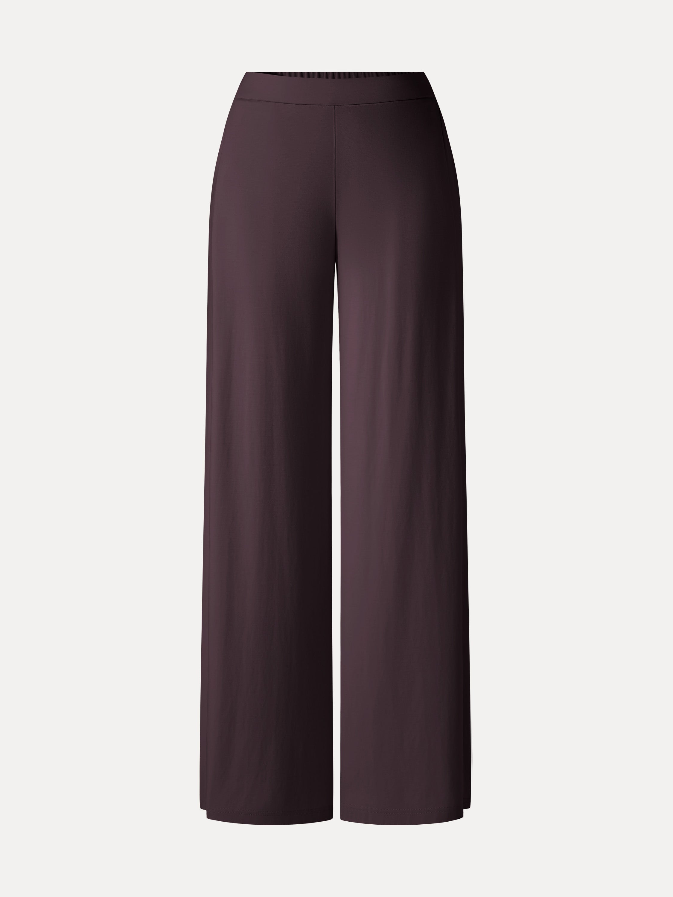 CoolTouch Ponte Mid Rise Wide Leg Pants with Pockets
