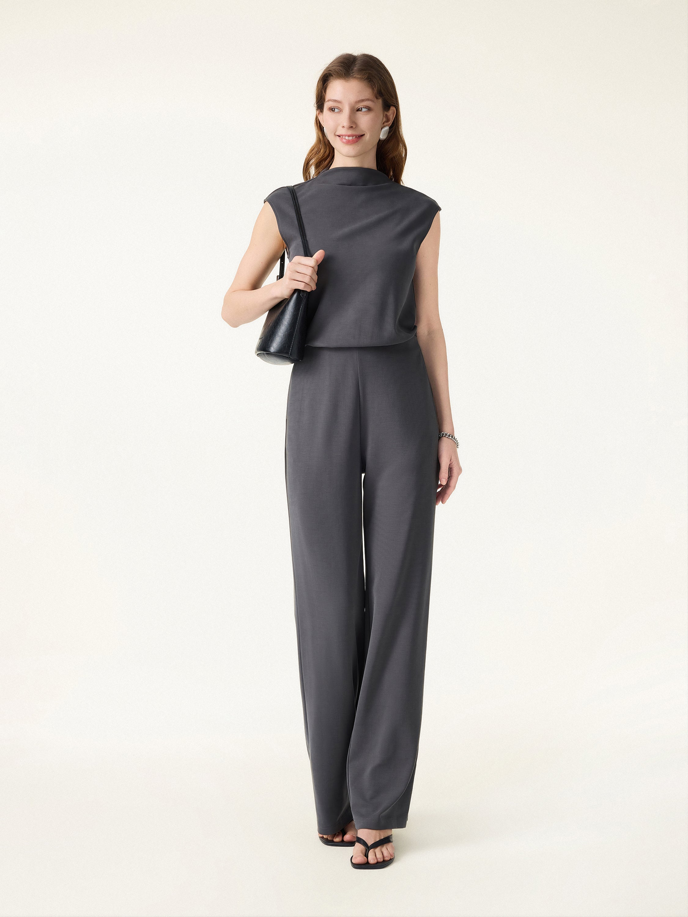 Travel-Friendly Easy-to-Take-Off Jumpsuit