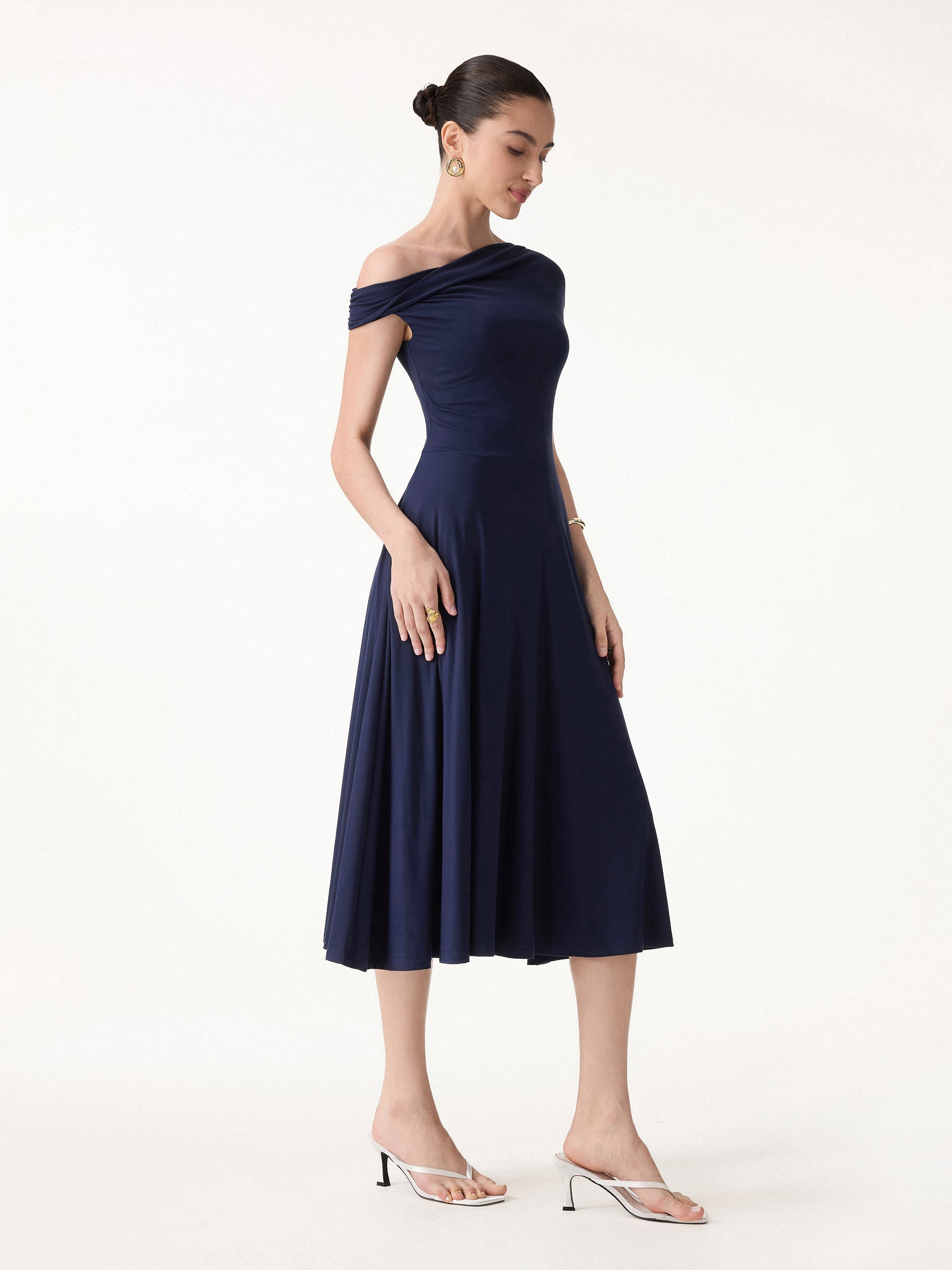SkinKiss Multi-Wear Midi Bra Dress with Pockets