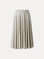 Lyocell Blend Volume Skirt with Pockets